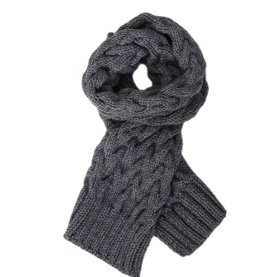 乐编棒针初学者围巾自织手工编粗