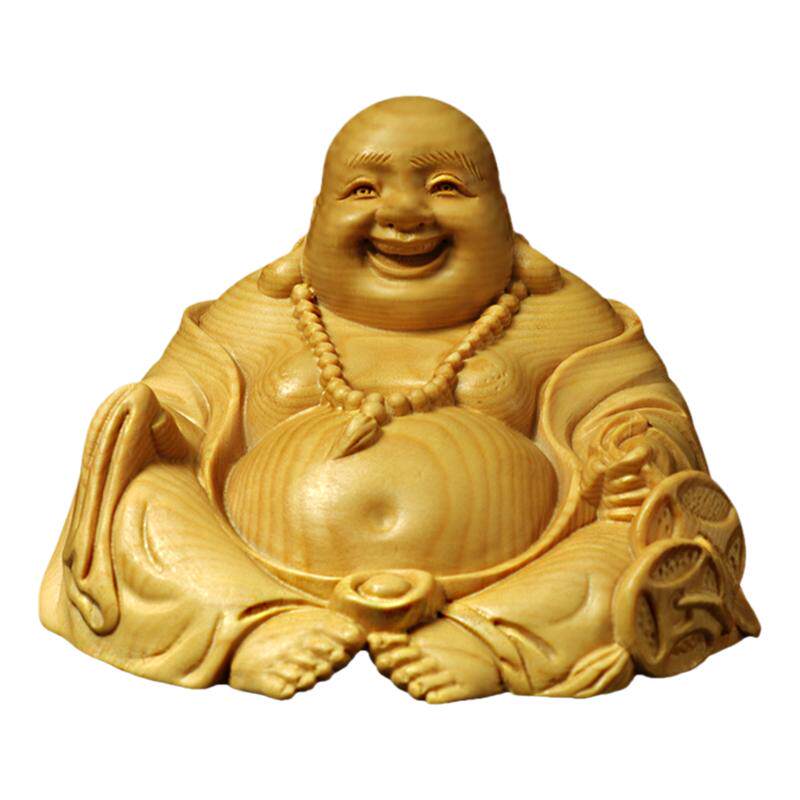 黄杨木佛像车载人物手把件工艺品