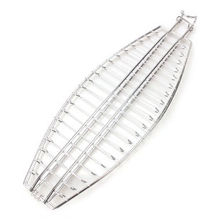 不锈钢吊炉无刺烤鱼开背旋转烤炉烤鱼夹湄公鱼清江鱼龙利鱼巴沙鱼