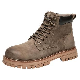 金猴韩版马丁靴冬季英伦风踢不烂厚底大黄靴工装靴机车靴