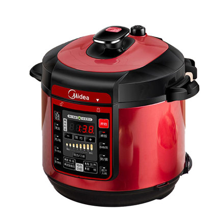 美的电压力锅家用双胆高压锅5升