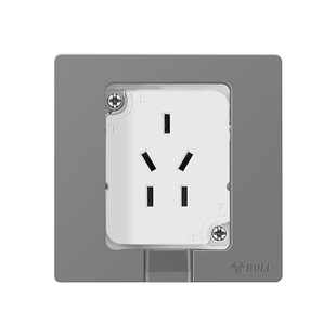 公牛五孔86型隐形嵌入式面板冰箱卫生间隐藏式凹陷插座防油防水罩