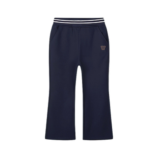 胖女童微喇叭裤烫钻2025冬加绒加肥加大厚儿童裤子宽松大童休闲裤