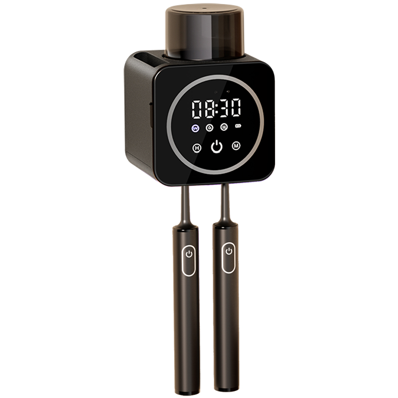 电动牙刷消毒器杀菌烘干卫生间新款漱口杯置物架壁挂式免打孔双人