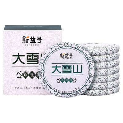 新益号大雪山古树普洱生茶小茶饼