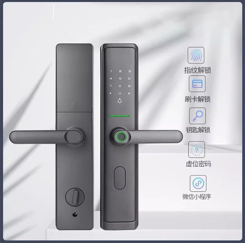 入户防盗门指纹锁家用密码锁大门木门一门锁酒店民宿电子智能开握