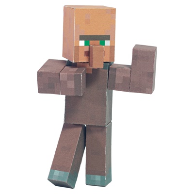 磁力可动村民diy纸模型