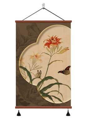 中古风客厅餐厅装饰画电表箱遮丑