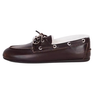 MantenerGran擦色牛皮乐福鞋女平底软底单鞋加绒保暖小皮鞋MG女鞋