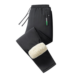 啄木鸟棉裤男款冬季加绒加厚男士冲锋裤外穿防风保暖羊羔绒裤子男