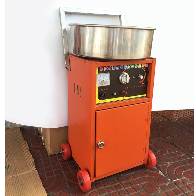 电动推拉式棉花糖车商用棉花糖机燃气拉丝棉花糖机花式棉花糖机器