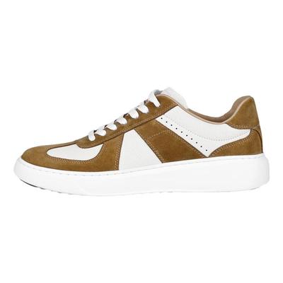 BOSSSUNWEN/博斯·绅威板鞋男秋冬新款德训鞋真皮休闲小白鞋