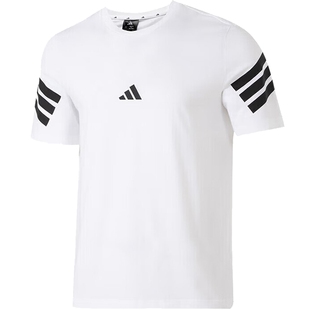 盛世长运adidas阿迪达斯夏季男子运动休闲圆领短袖T恤JD4880