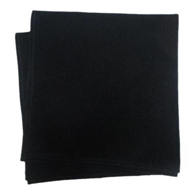 心理投射牌 塔罗牌绒卡袋桌布包边台布约50x54cm纯黑 加厚卡绒布