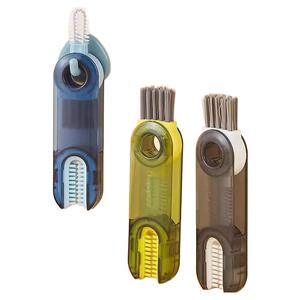 三合一杯刷水杯子清洗神器保温杯奶瓶缝隙U型杯口杯盖刷清洁刷子