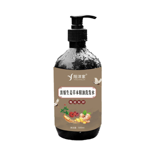 不掉青丝浓缩生姜草本精油洗发水护发素油头皮屑发痒0硅油侧柏叶