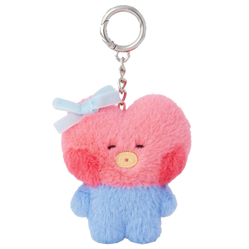 BT21防弹少年团mini minini RIBBON毛绒挂件可爱钥匙扣圈包包挂饰