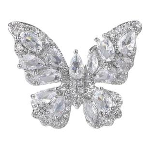 适用于华为freeclip耳夹式耳机钻扣满钻蝴蝶结简约男女小众轻奢气质高级感FreeClip耳挂耳机夹扣配件装饰饰品