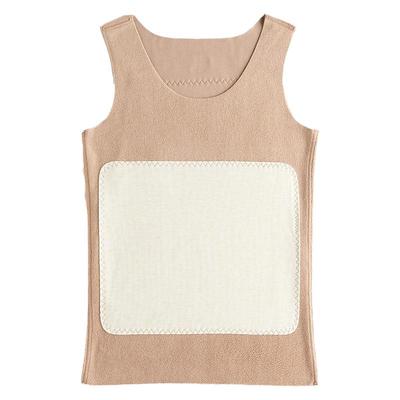 双层保暖羊绒蚕丝蓄热马甲背心