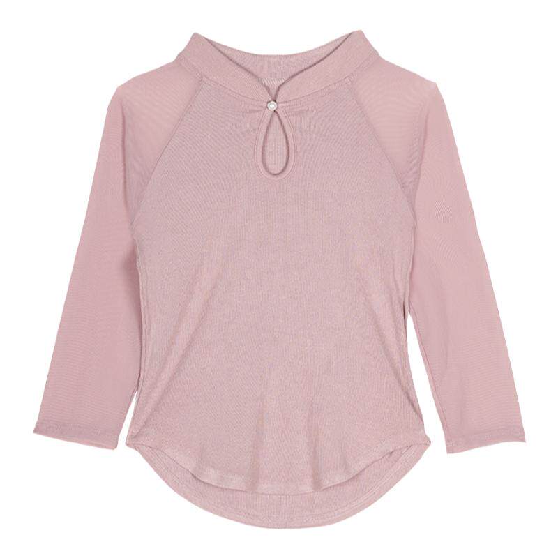 舞蹈服上衣女现代舞练功服新款黑色立领长袖中国古典舞形体服套装