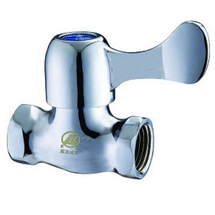 全铜直通阀明装冷热水阀门4分6分双内丝水管开关外丝陶瓷芯铜芯