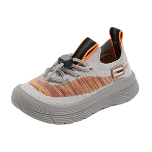 迪士尼中小童一脚蹬飞织运动鞋透气儿童鞋春秋男童鞋子宝宝幼童鞋