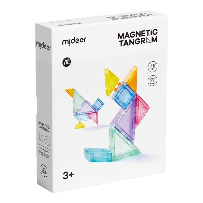 mideer弥鹿磁性七巧板教具拼图装