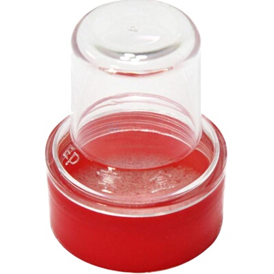 浩立信6007印章盒圆形透明印章盒