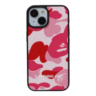 BAPE配饰字母迷彩织物布面iphone15手机保护壳X82033M