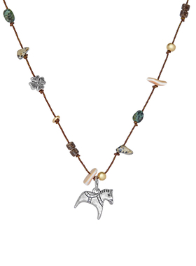 LAZYCIRCLES逐梦小马编绳项链