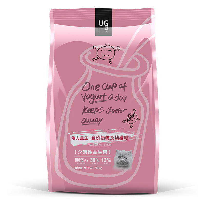 UG优基猫粮益生菌成猫幼猫主粮调理肠胃便臭增肥英短布偶猫10kg2