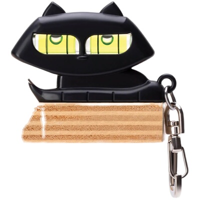 多功能小猫钥匙扣开瓶器和水平仪