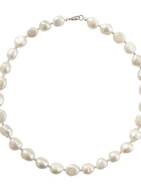 HOPIN巴洛克淡水珍珠项链