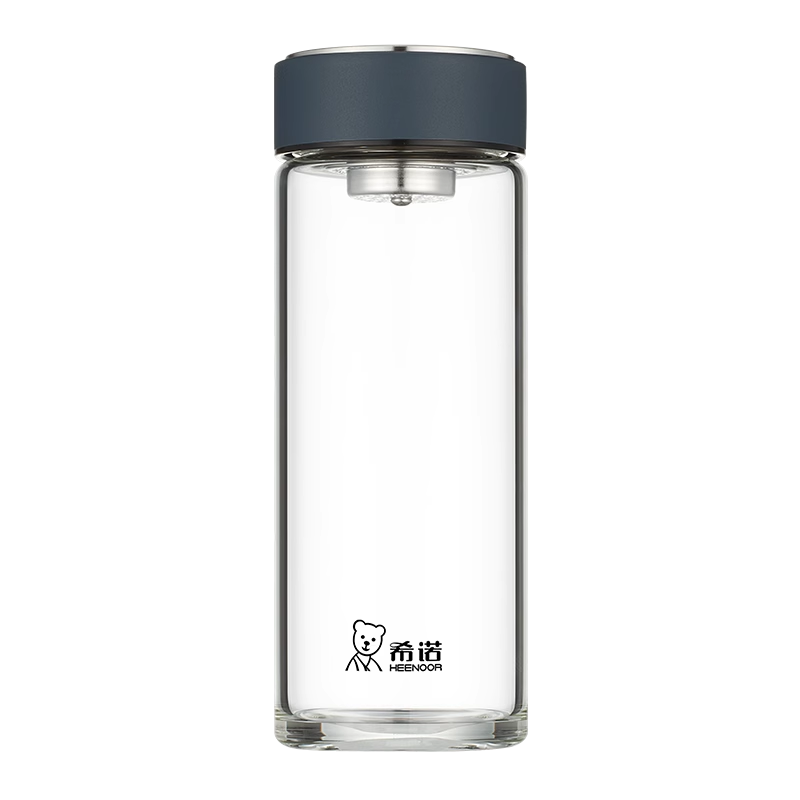 希诺单层玻璃杯大容量车载加厚杯子2025新款水杯办公室泡茶杯