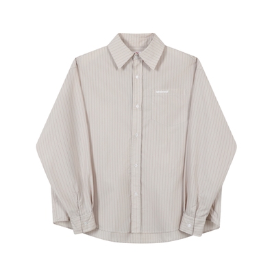 TGNS潮牌基础条纹衬衫