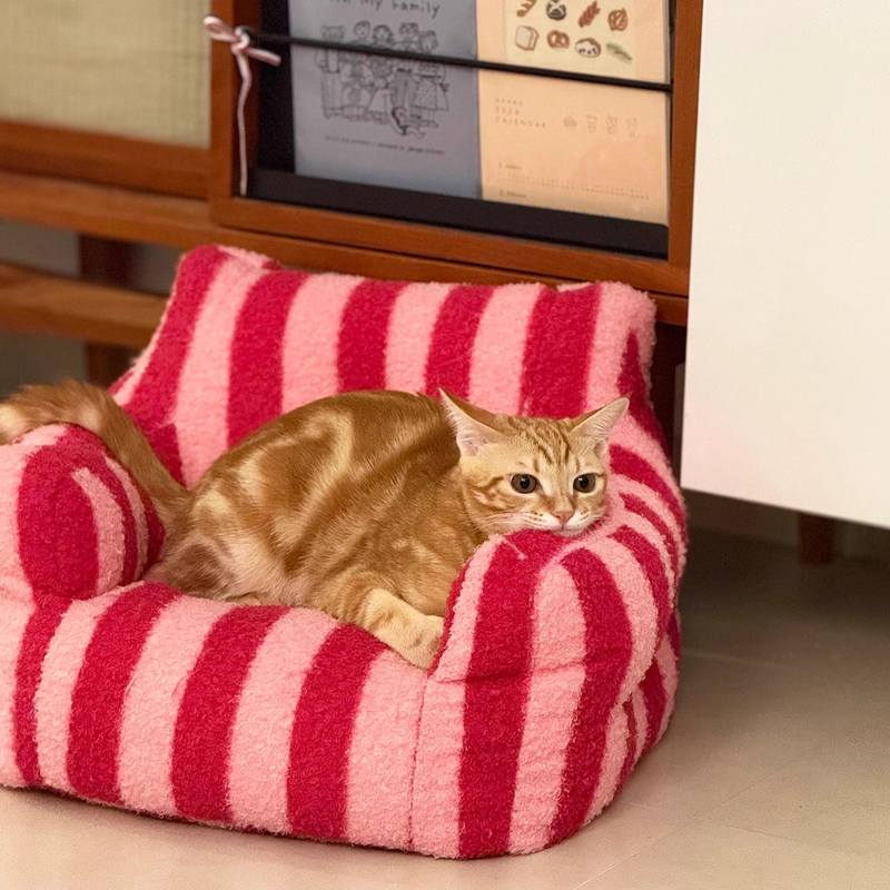 猫窝冬加厚保暖猫沙发四季通用安全感防寒睡窝中小型犬睡觉垫子