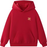 MQD童装巳巳如意红色卫衣劵后29元包邮