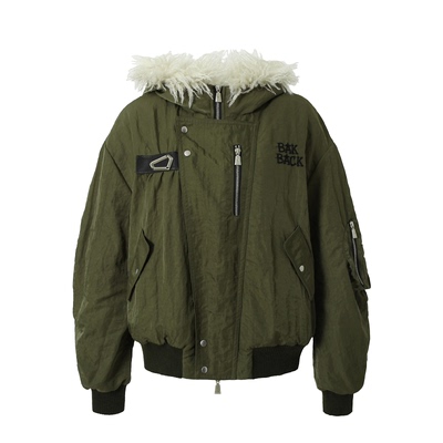 BAK秋冬新款星环刺绣羊羔毛外套