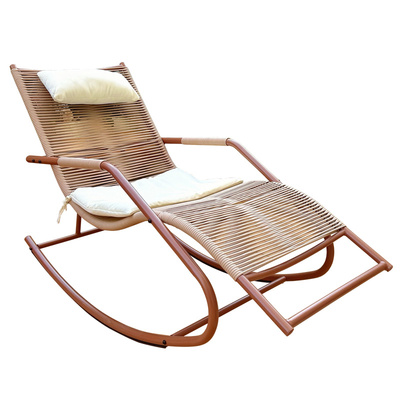 户外庭院藤编逍遥摇椅躺椅