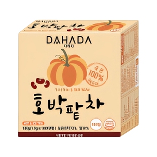 韩国进口dahada南瓜红豆茶草莓柚子冲泡饮品水果茶茶包花茶养生茶