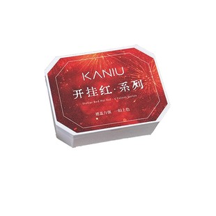 美甲新年红拍拍胶新款显白渐变彩绘印花浮雕蹭粉平涂高饱和甲油胶