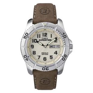 正品Timex天美时男表复古奶油盘石英防水夜光户外运动手表T46681