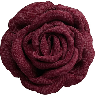 布艺花朵发圈女马尾简约头绳后脑勺麻花辫发绳皮筋头花鸭嘴夹发夹