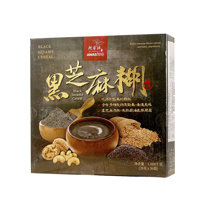 台湾阿华师黑芝麻糊坚果即食冲饮