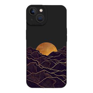 日照金山手机壳适用苹果17promax落日iPhone16国风13mini小众14高级感15风景8plus黑色7新中式12硅胶xr/xs/11