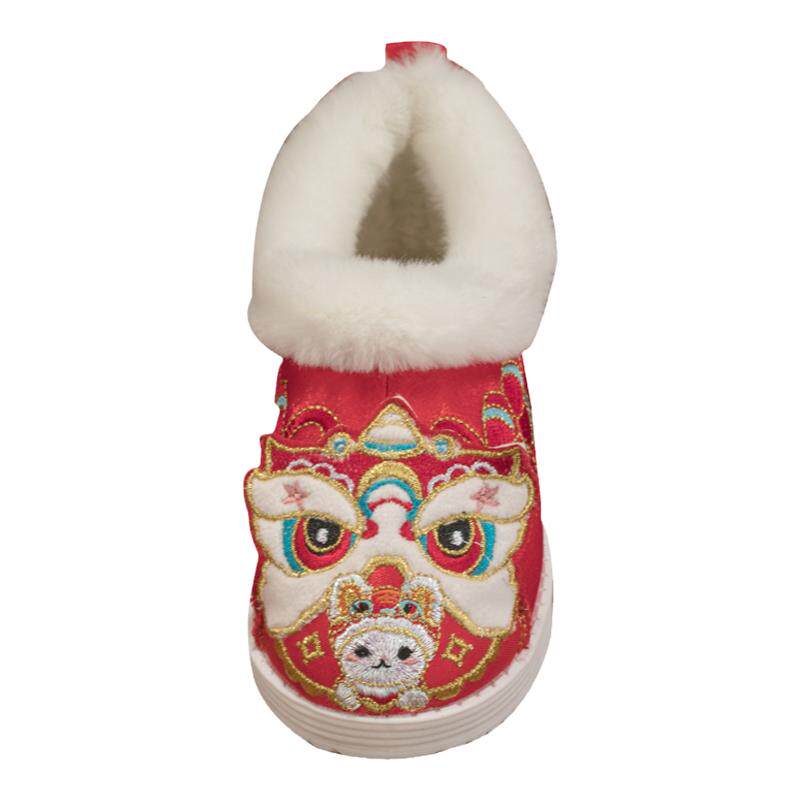中国风加厚冬季保暖中国风鞋子