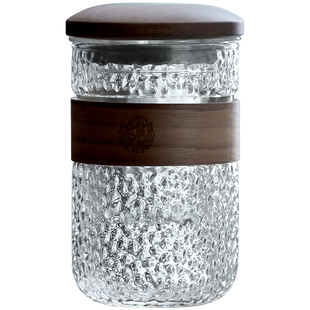 玻璃泡茶杯男士办公室个人专用高档日式大容量茶道杯茶杯茶水分离