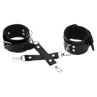 PU皮手环女黑色手链手铐束缚捆绑手镯朋克风哥特创意拍照道具饰品