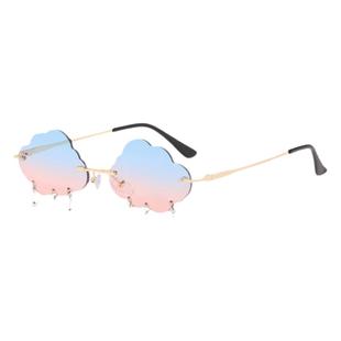 剑网3云朵眼镜漫展cos眼镜配饰云朵闪电不规则墨镜个性派对眼镜