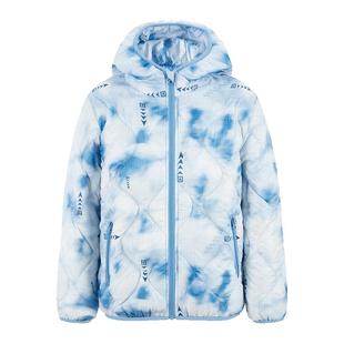 雪中飞kids童装儿童羽绒服保暖新款男童中大童印花女童轻薄羽绒服